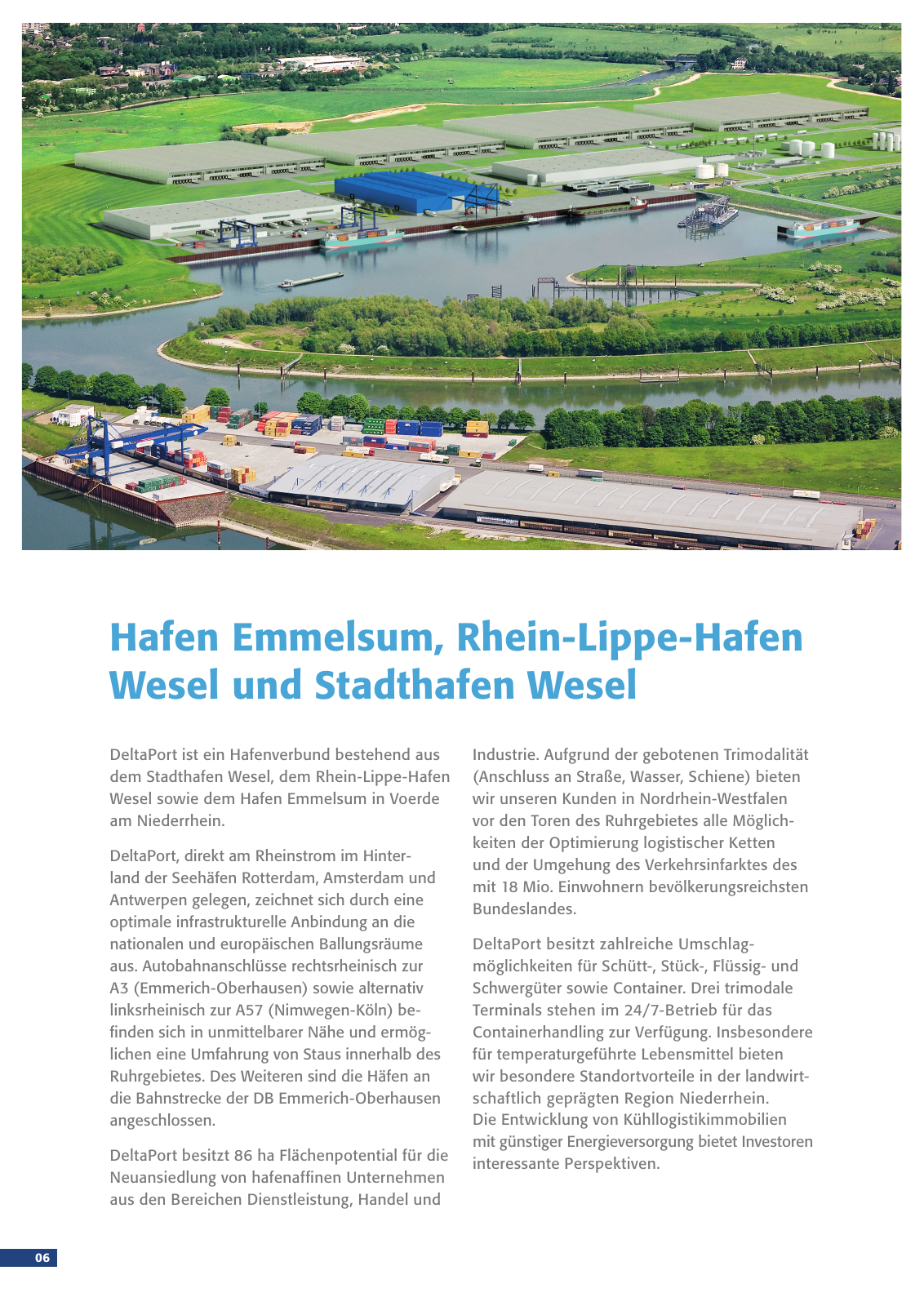 Vorschau Deltaport Niederrheinhäfen Image, deutsch Seite 6